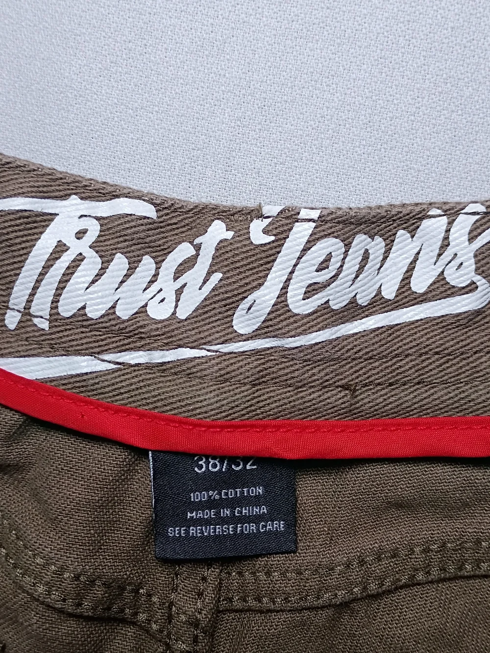 Vintage Trust Jeans Mens Regular Fit 36X30 Brown Denim Y2K